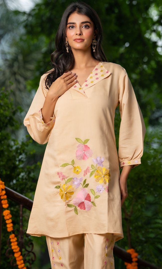 Malaya Beige Co ord Set