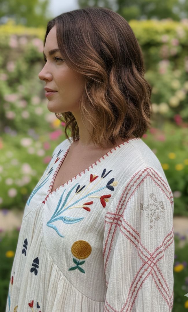 Valley White Cotton Dress