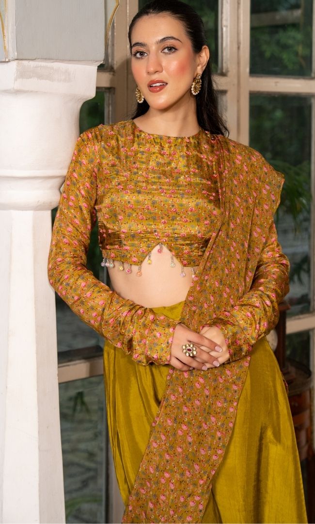 Sarsoni Pre Draped Saree