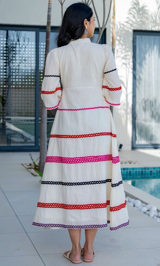 Off White Vintage Dress