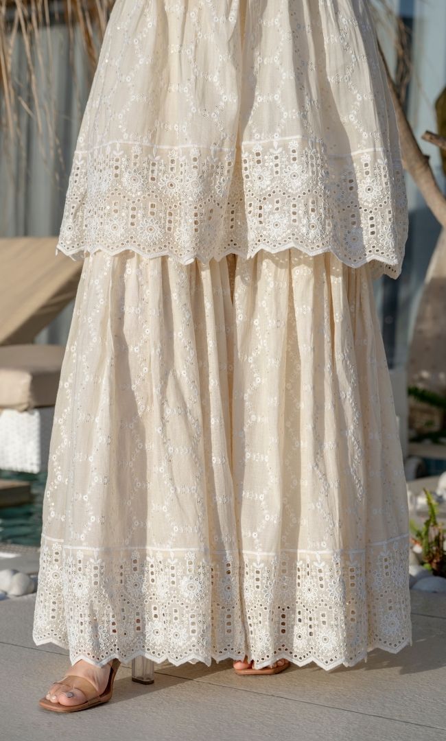 Chandini Chikankari Sharara Set