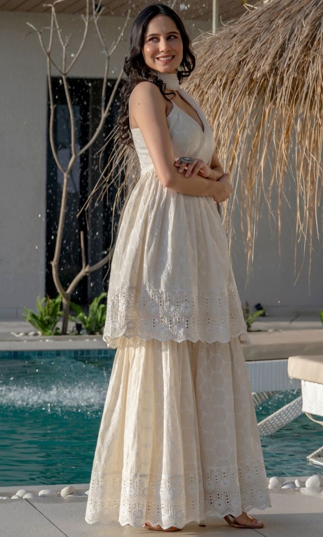 Chandini Chikankari Sharara Set