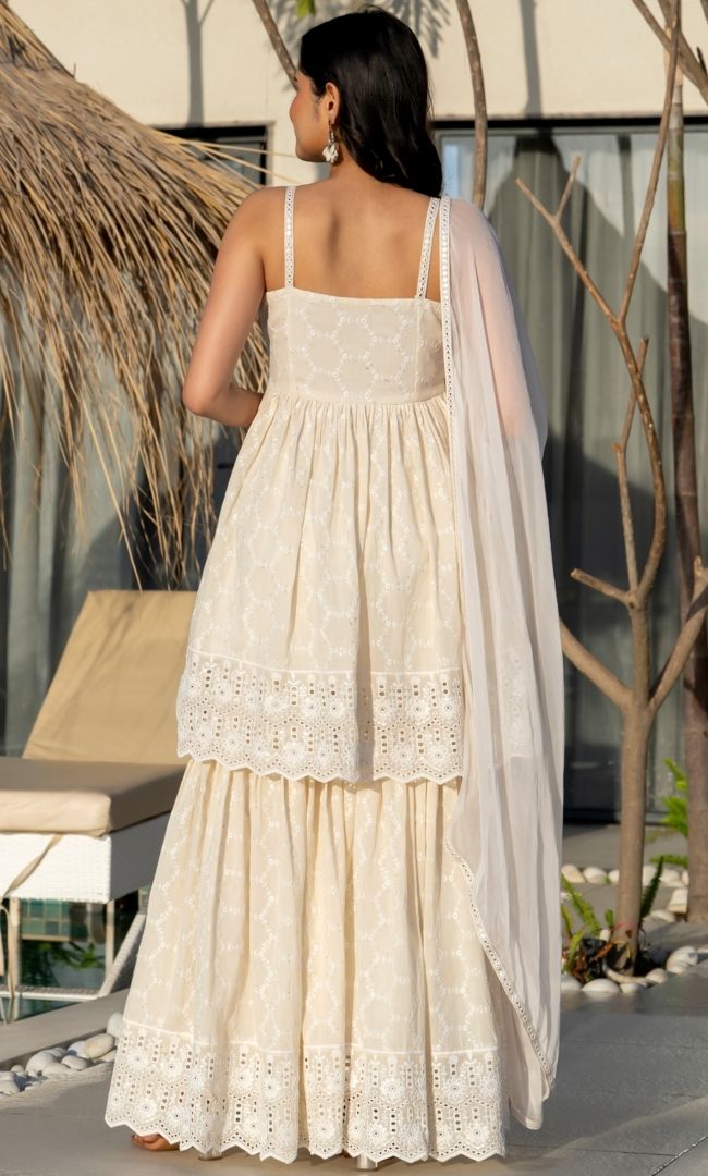 Chandini Chikankari Sharara Set