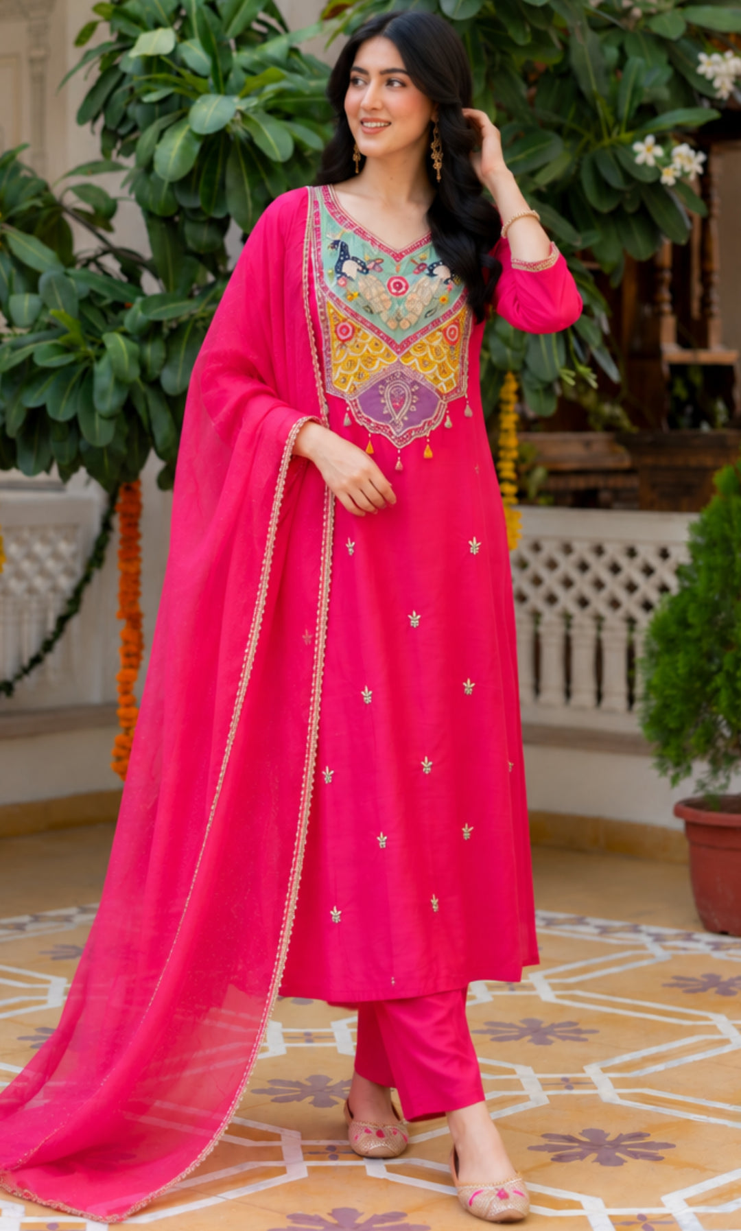 Mayura Elan Embroidered Suit Set
