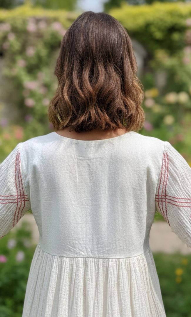Valley White Cotton Dress