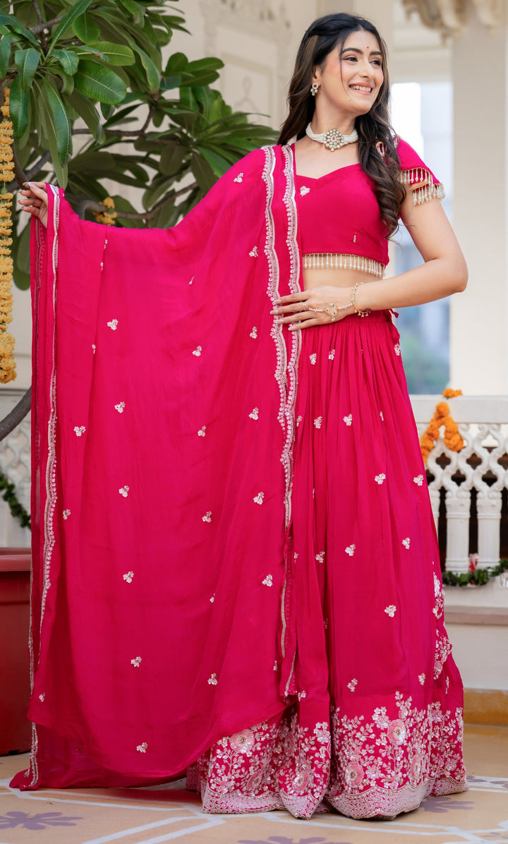 Ruh Pink Embellished Lehenga Set