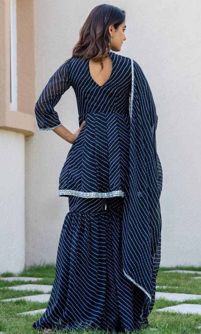 Nazrana Bandhani Sharara Set