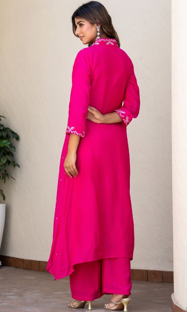 Naghma Pink Handwork Kurta