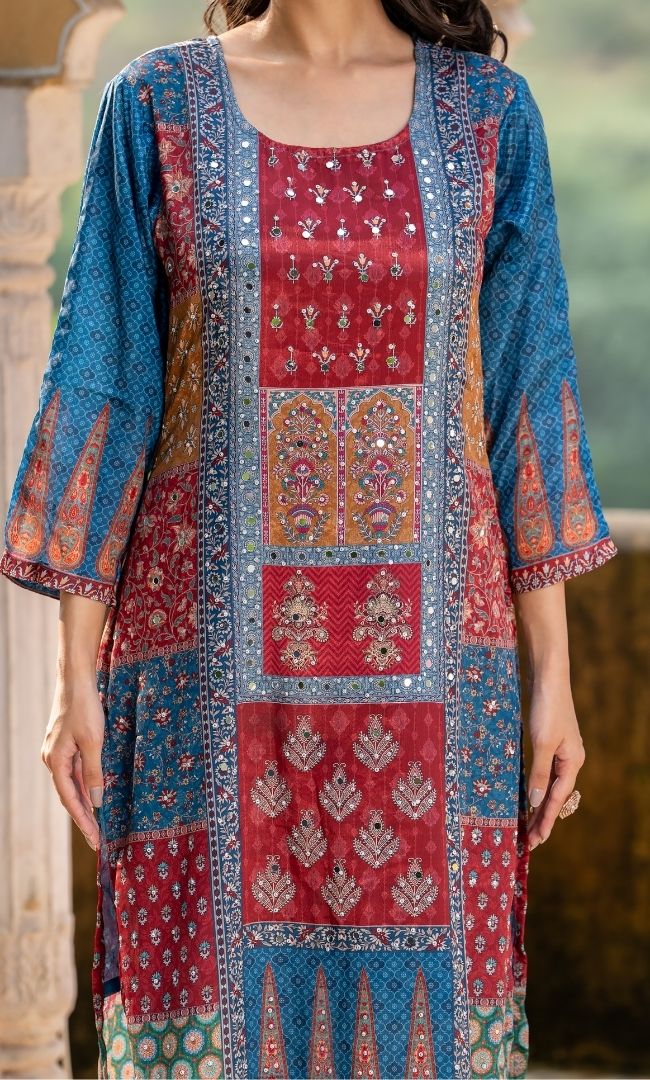 Multi Digital Print Suit Set