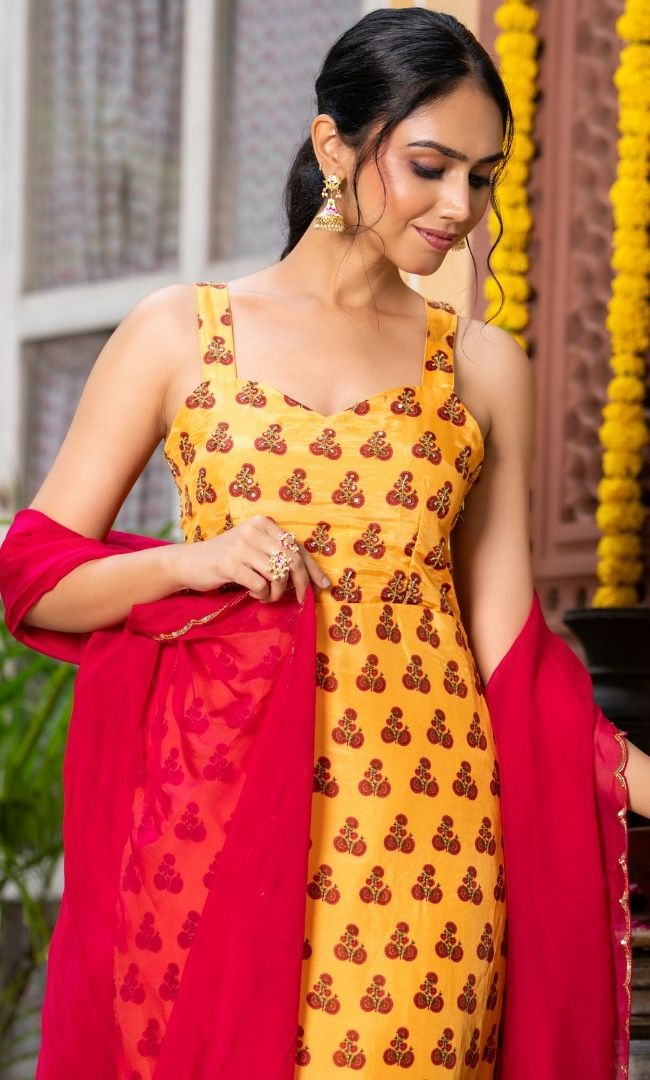 Varnika Yellow Suit Set