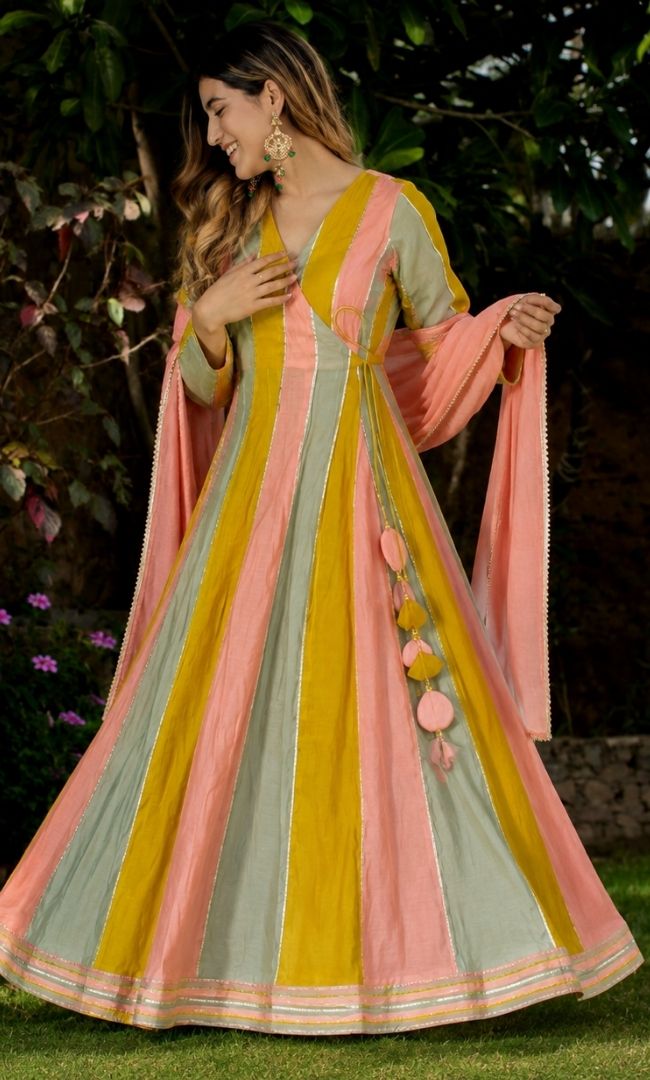Spring Pastel Anarkali Set