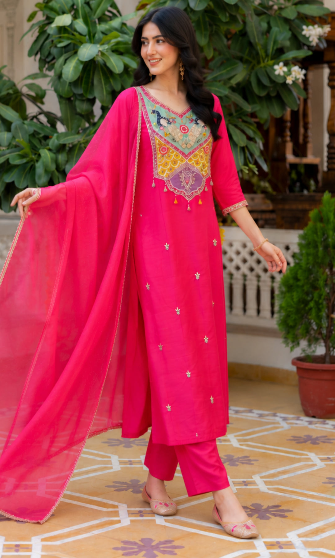 Mayura Elan Embroidered Suit Set
