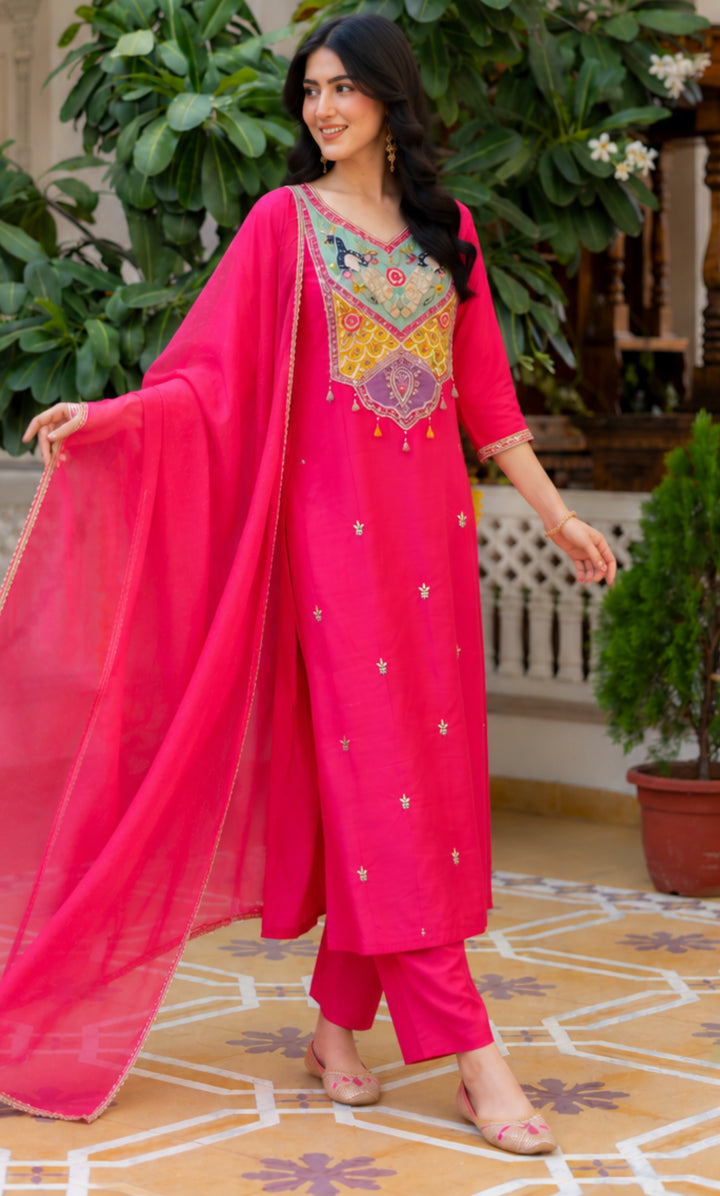 Mayura Elan Embroidered Suit Set