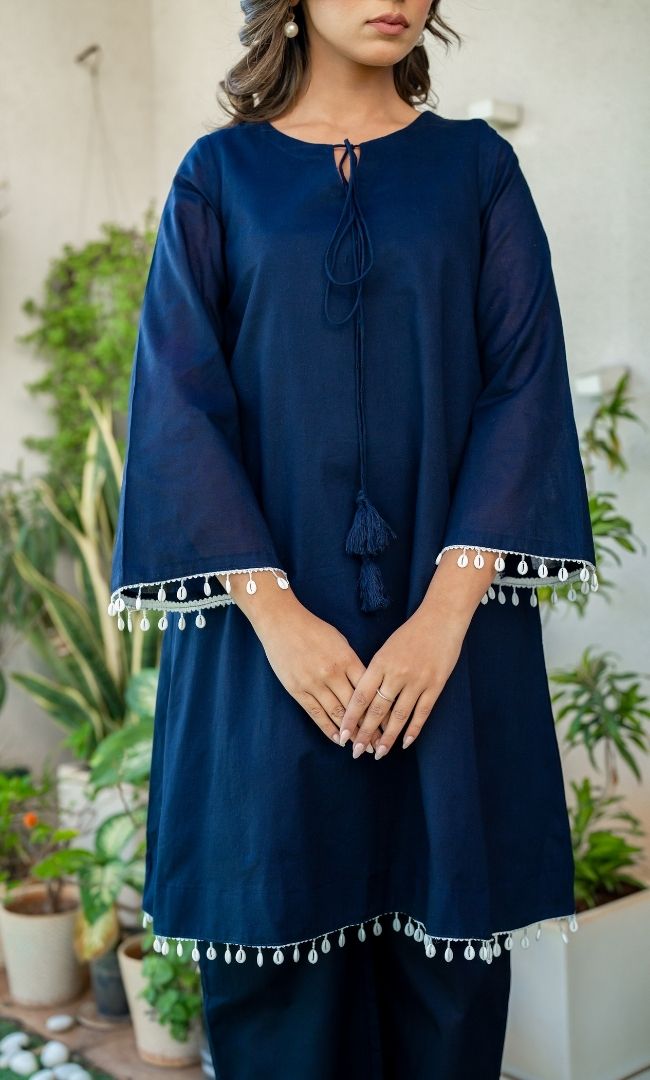 Hot Blue Kurta Co-ord