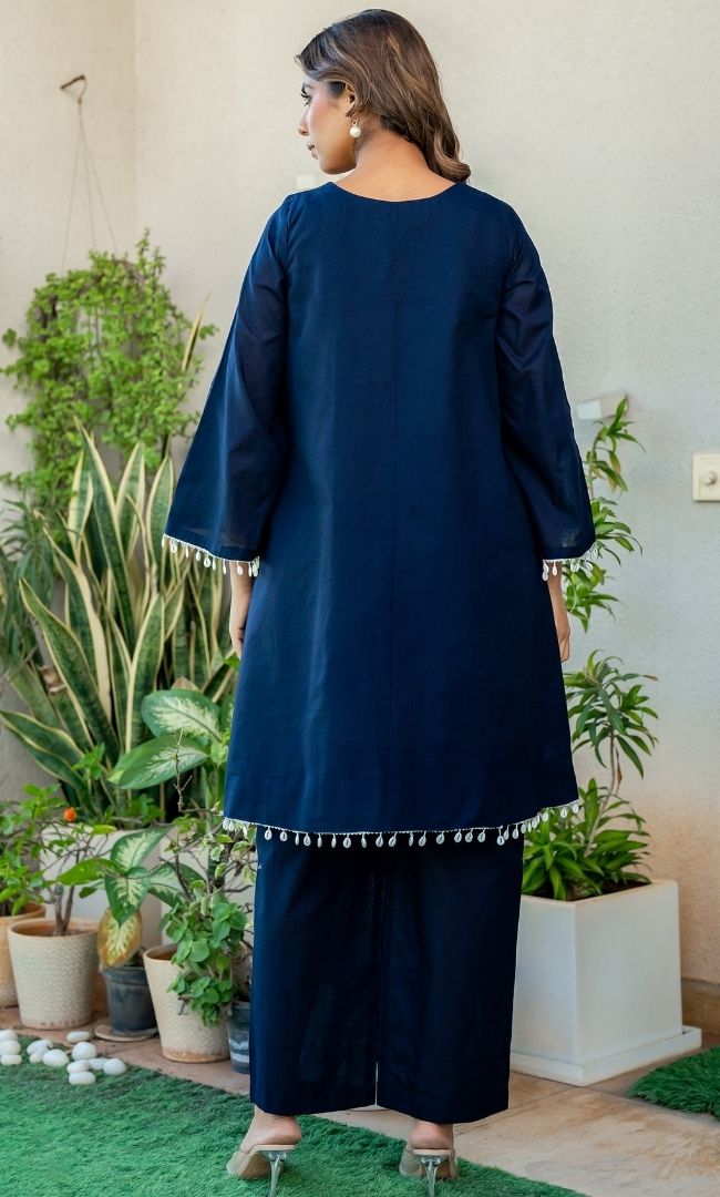 Hot Blue Kurta Co-ord