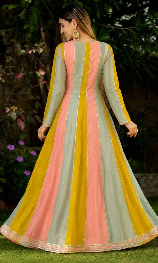 Spring Pastel Anarkali Set