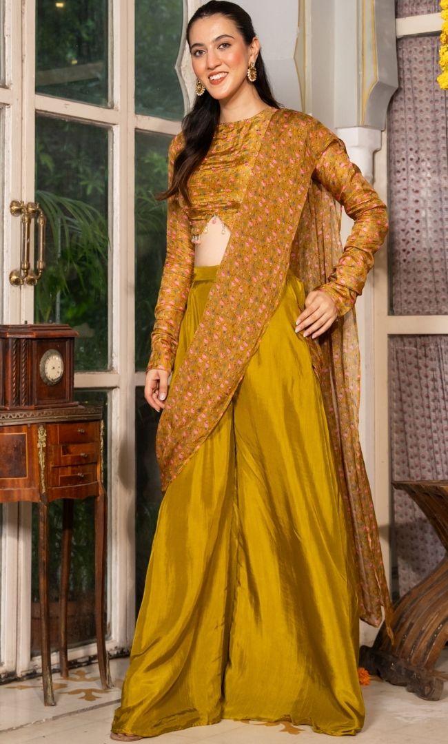 Sarsoni Pre Draped Saree