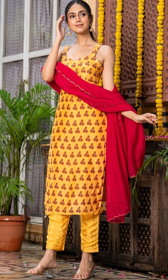 Varnika Yellow Suit Set