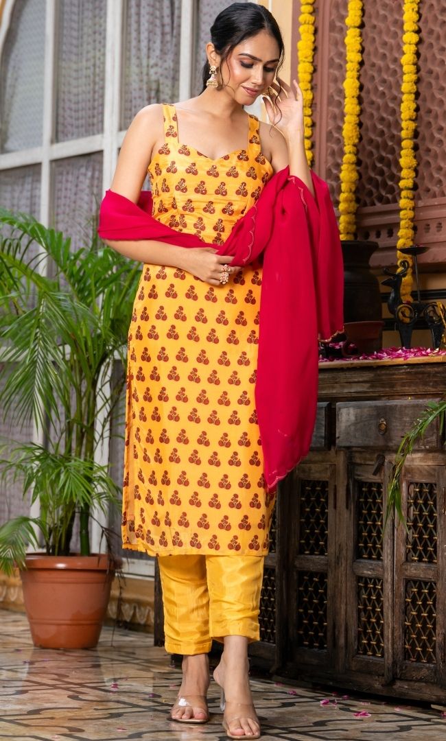 Varnika Yellow Suit Set