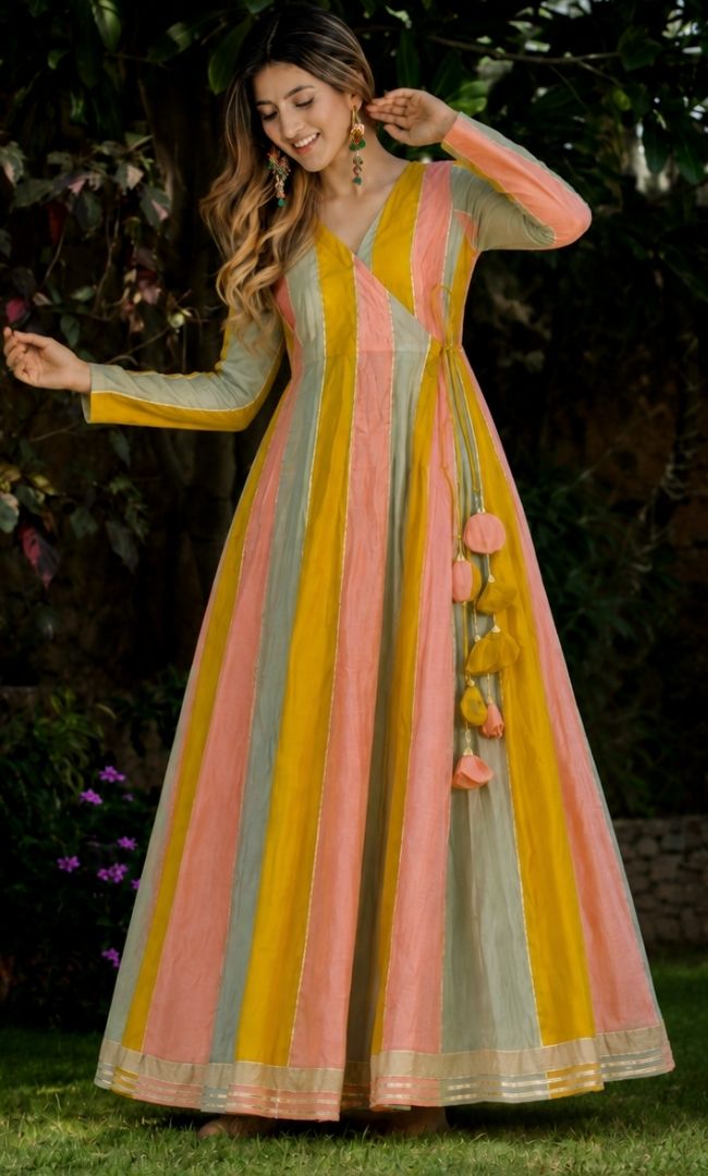 Spring Pastel Anarkali Set