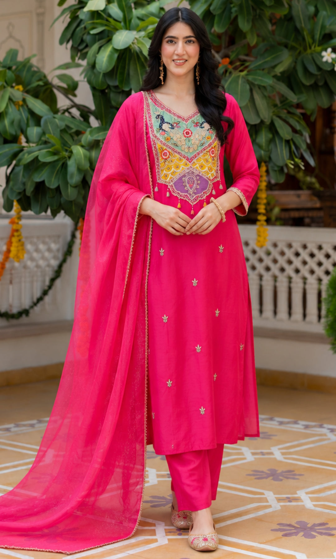 Mayura Elan Embroidered Suit Set