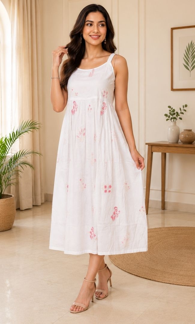 Muse Off White Summer Dress