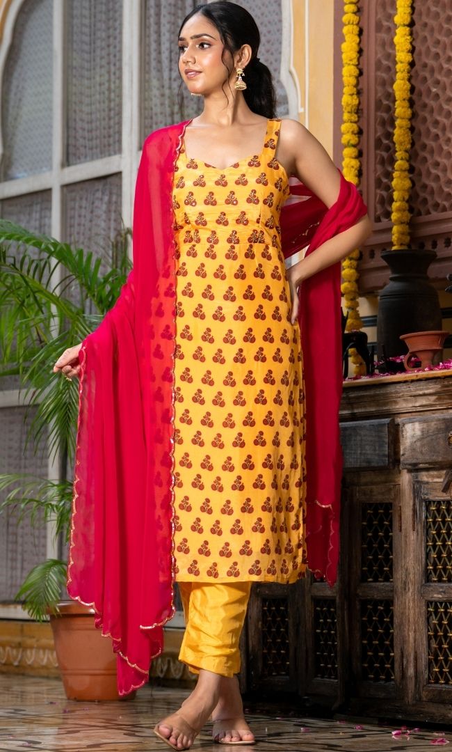 Varnika Yellow Suit Set