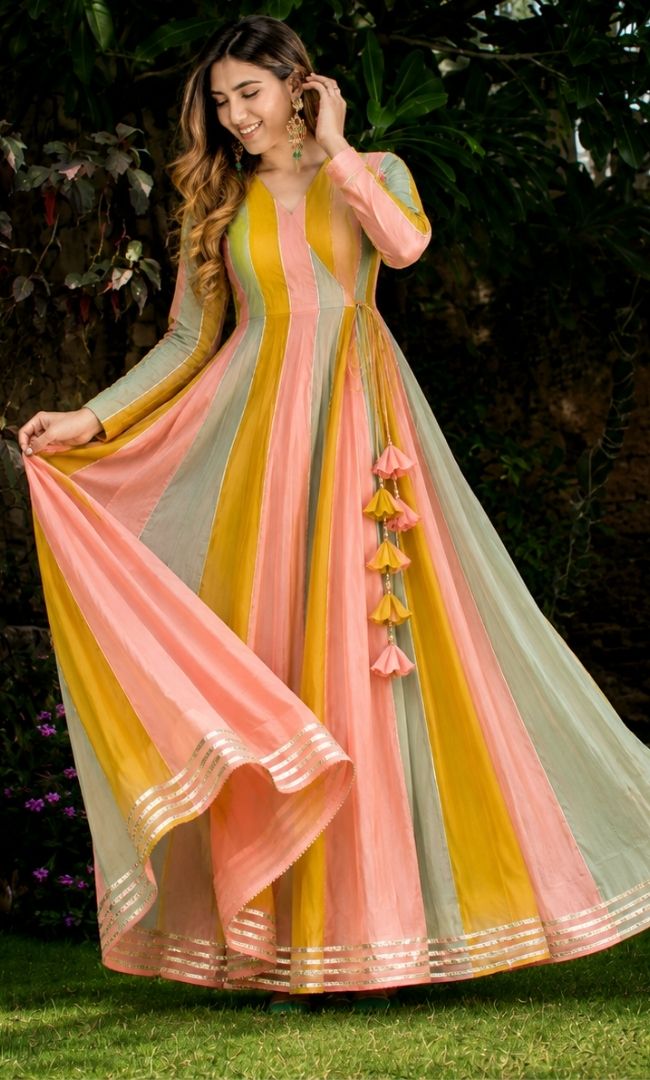 Spring Pastel Anarkali Set
