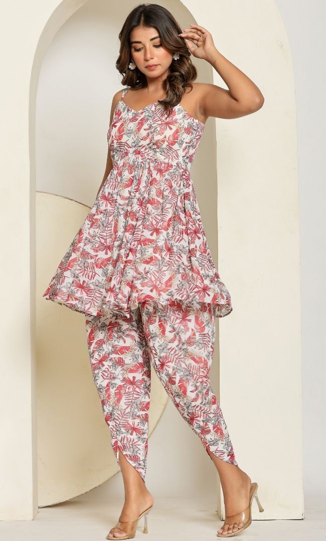 Rosy Leaf Co-ord Set