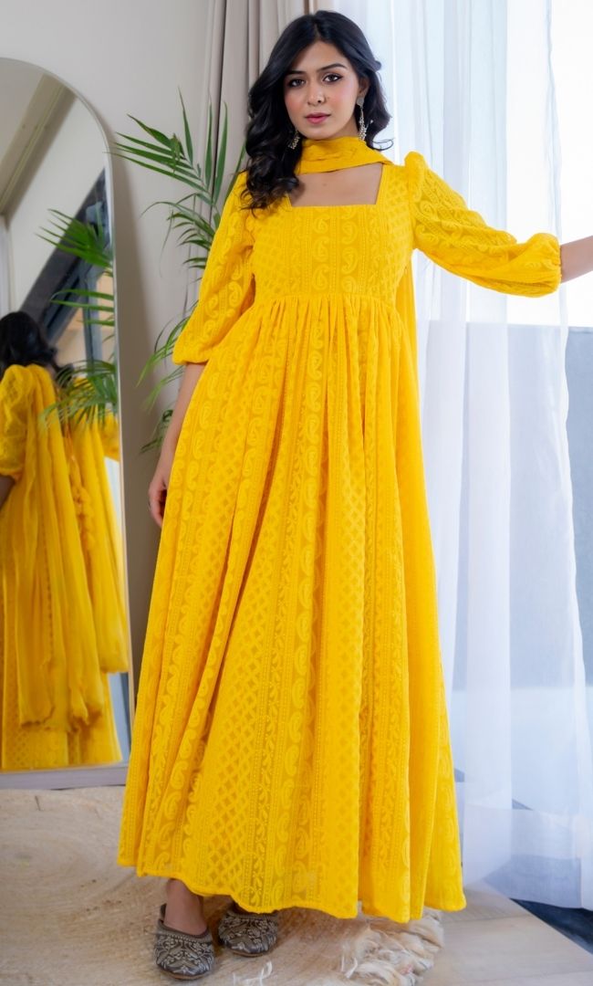 Noor-E-Yellow Anarkali
