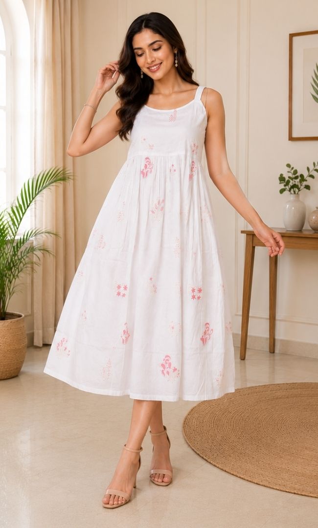 Muse Off White Summer Dress
