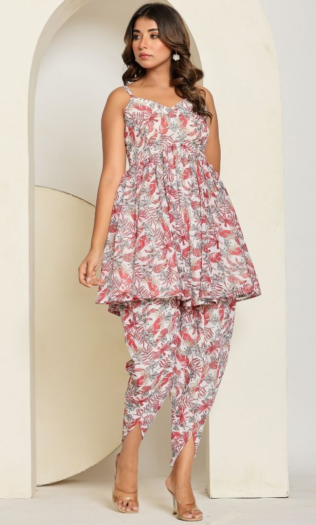 Rosy Leaf Co-ord Set