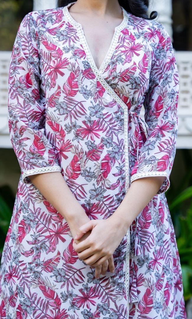 Nafeesha Angrakha Sharara Set