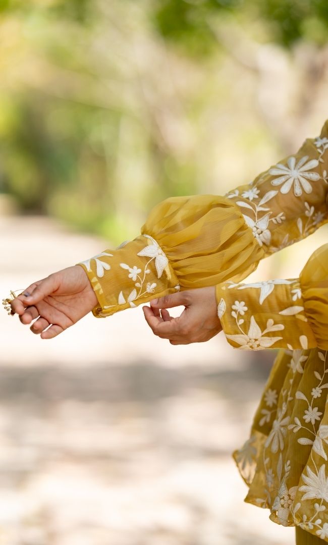 Heer Finch Chiffon Co-ord Set