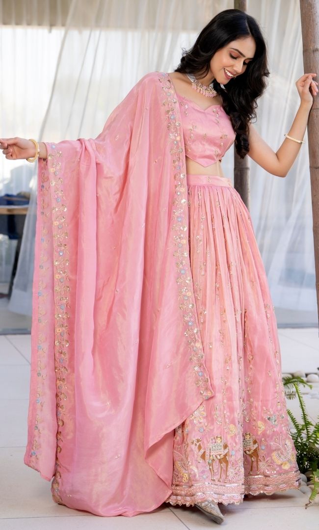 Ruhaani Pink Lehenga Set