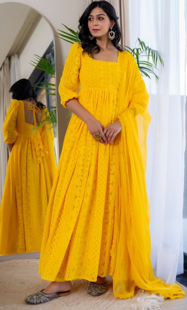 Noor-E-Yellow Anarkali
