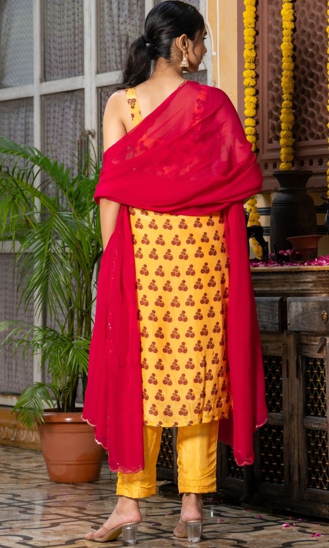 Varnika Yellow Suit Set