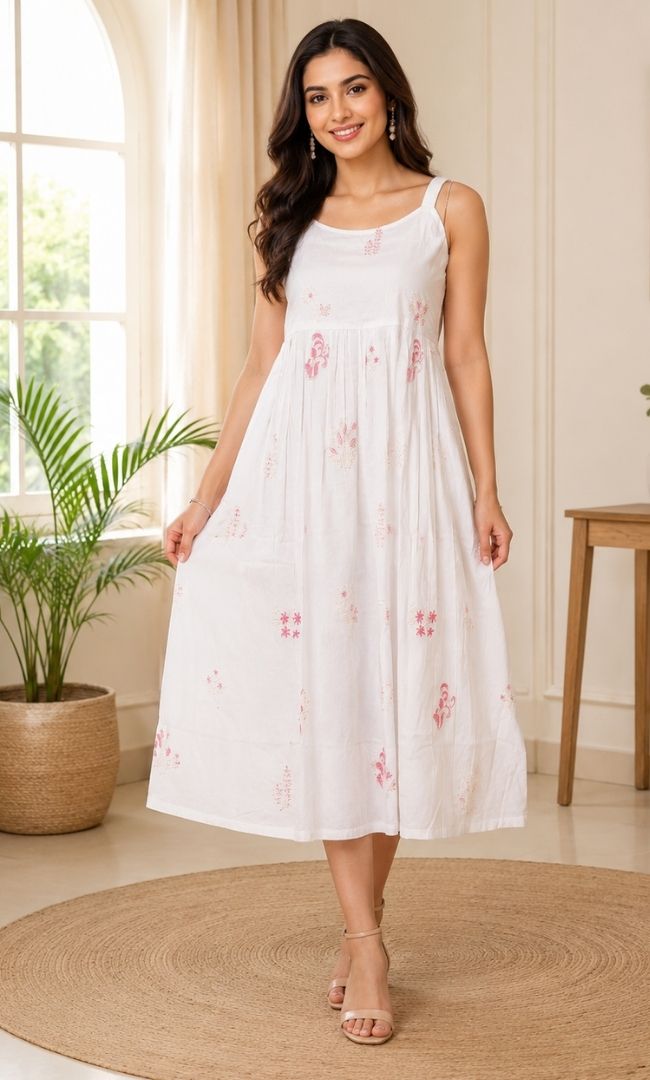 Muse Off White Summer Dress