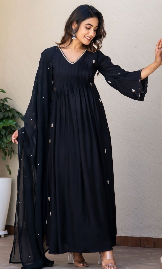 Ebony Black Suit Set