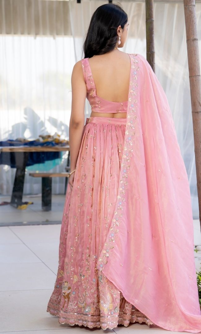 Ruhaani Pink Lehenga Set