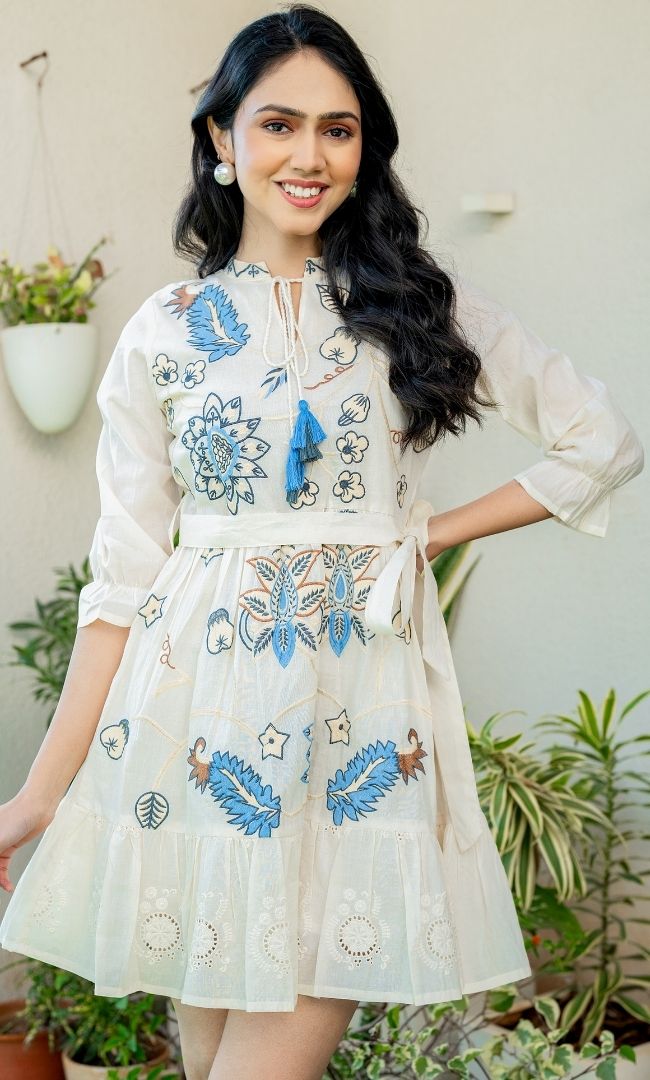 Callisto Embroidered Dress