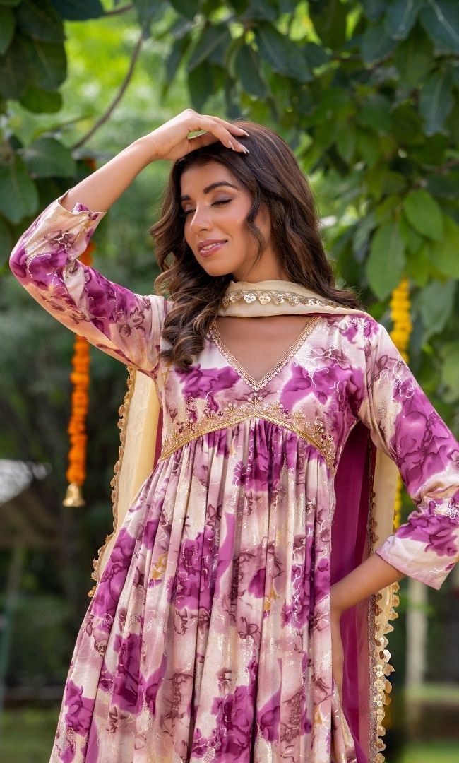 Weatherwave Wine sharara set