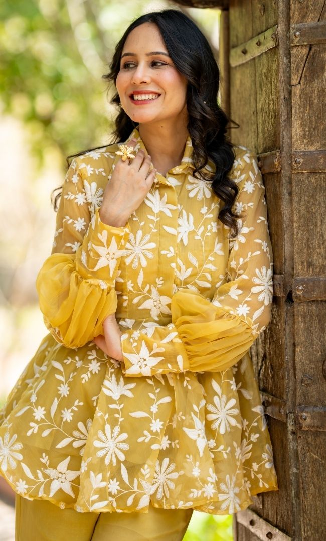 Heer Finch Chiffon Co-ord Set