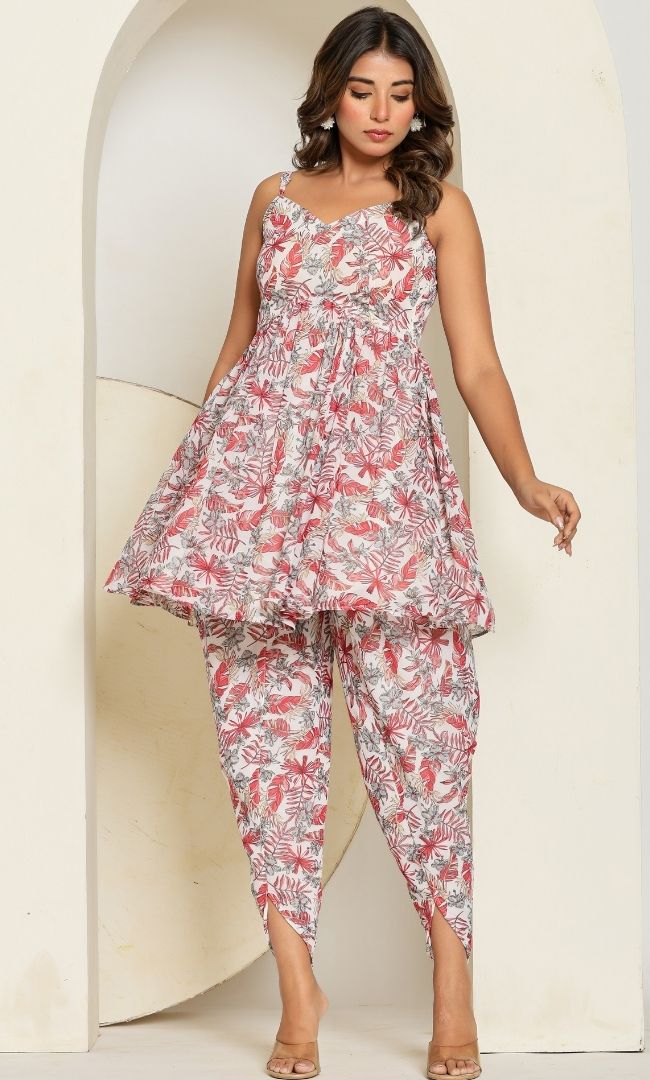 Rosy Leaf Co-ord Set