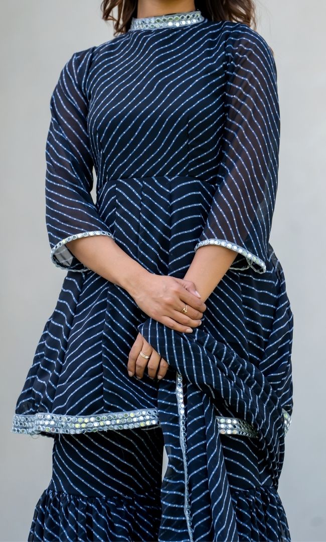Nazrana Bandhani Sharara Set