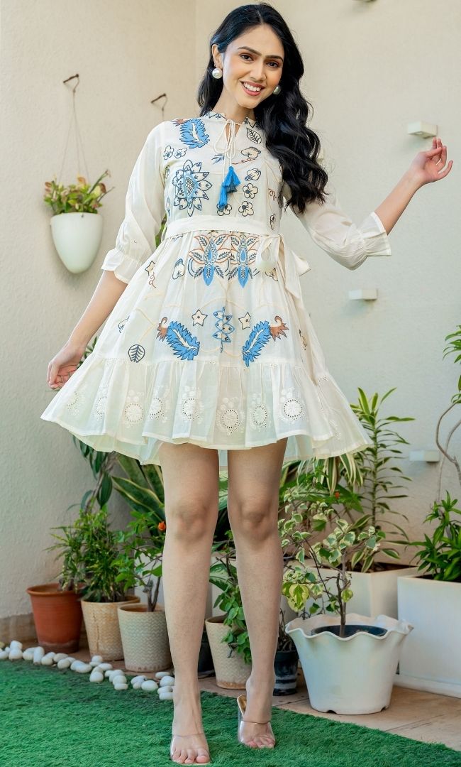 Callisto Embroidered Dress