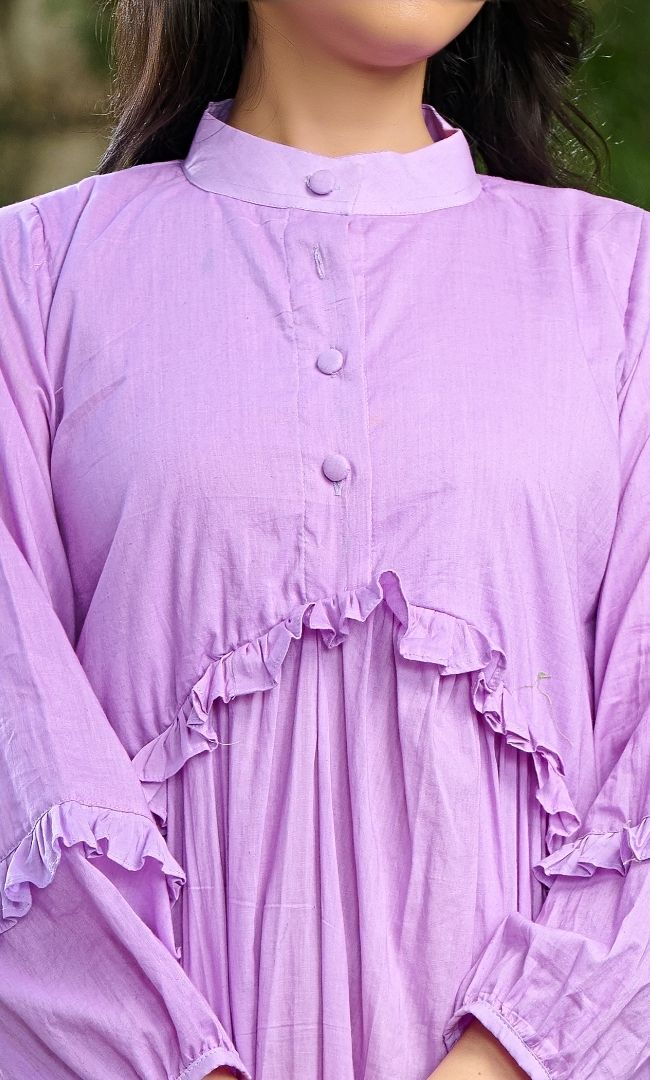 Lavender Cotton Dress