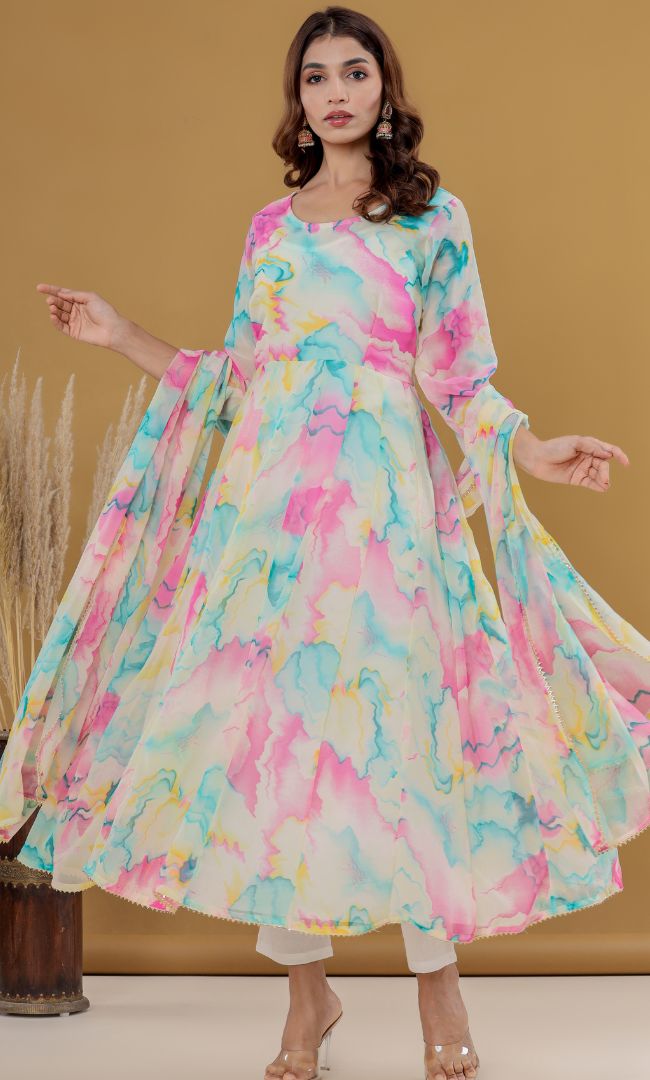 Marble Love Anarkali Set
