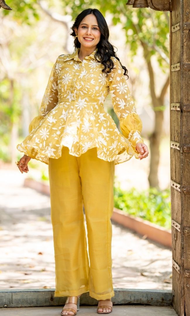 Heer Finch Chiffon Co-ord Set