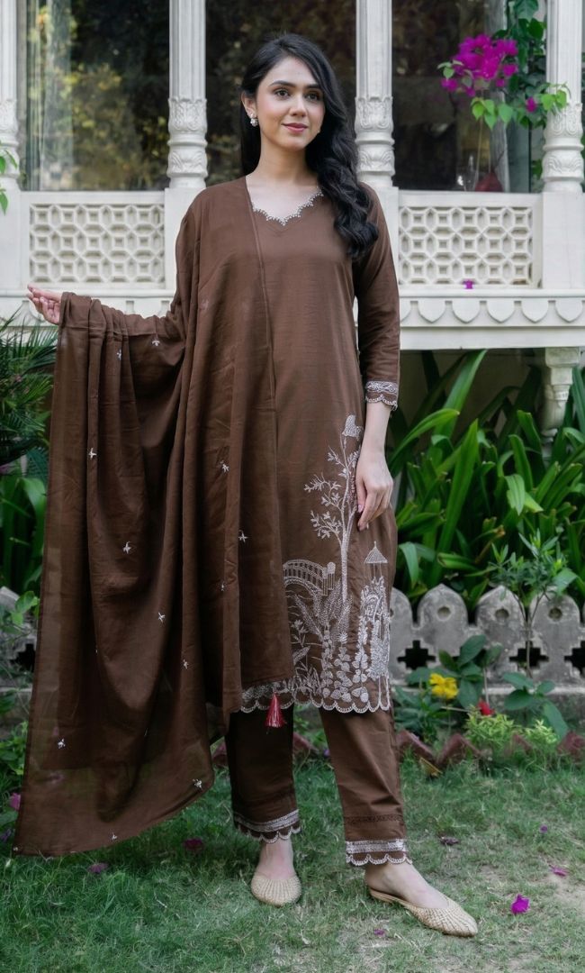 Mud Brwon Suit Set